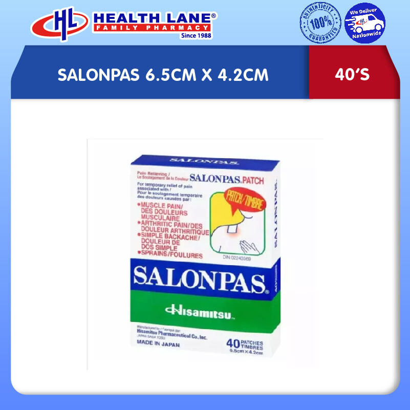 SALONPAS 6.5CMx4.2CM (40'S)